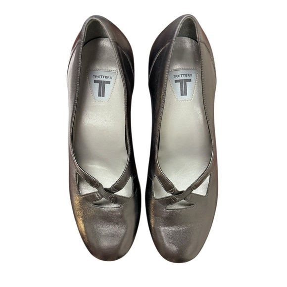 Trotters Dance Business Casual Steampunk Academia Black Mary Jane Pumps - Picture 4 of 15